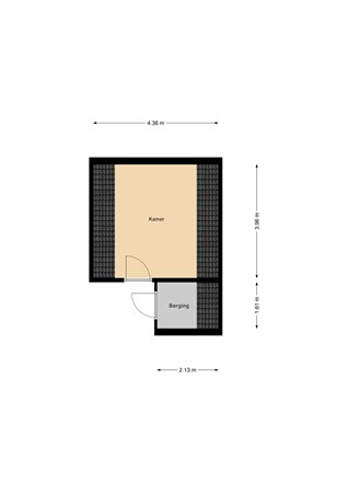 Floorplan - Schoonderloostraat 195, 3024 TT Rotterdam